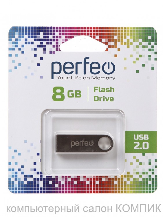 Накопитель USB 3.0 8Gb Perfeo (металл)