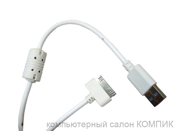 Data-кабель USB для iPhone 4/4S/4C 1.5m. PS-93 ферит кольцо