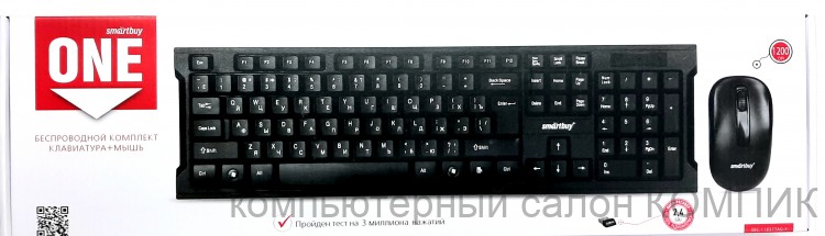 Комплект Беспроводная клавиатура + мышь SBC - 116377AG-K