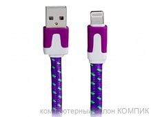 Data-кабель USB для iPhone Lightning 8-pin 1.2m.(текстиль)