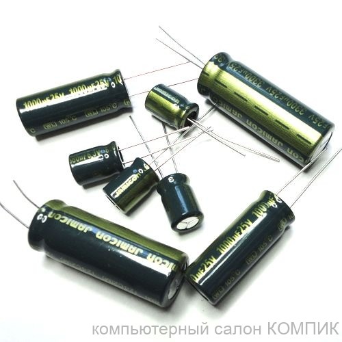 Конденсатор электролитический 6,3В, 1500мкФ