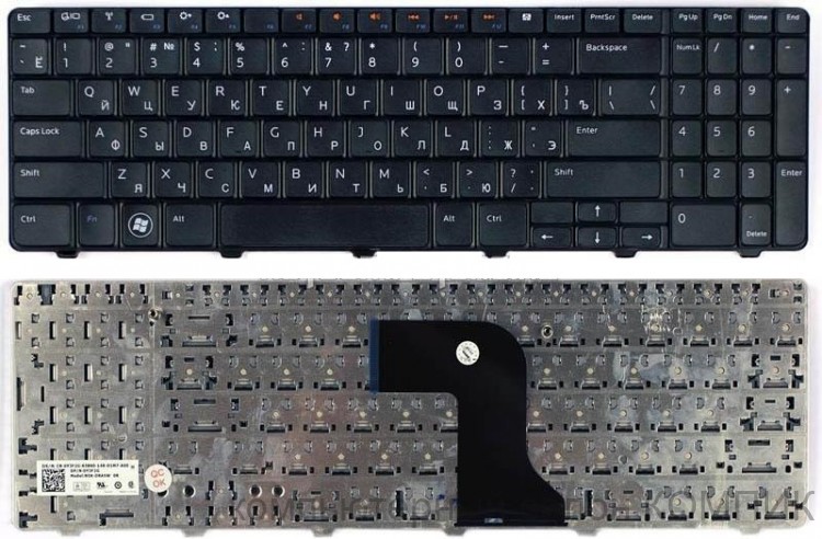 Клавиатура для ноутбука DELL N5010 M5010 P/N: NSK-DRASW 0R, 9Z.N4BSW.A0R