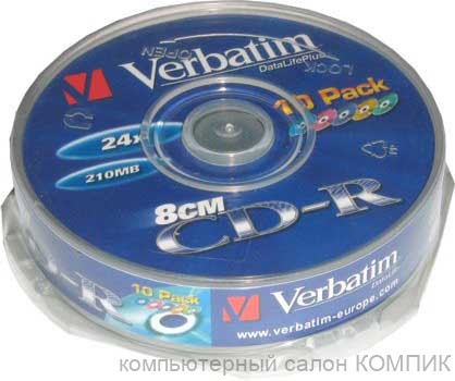 Диск CD-R 24x 210Mb Verbatim