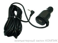 Авт. з/у для в/рег-ра 5V-2000mA (шт. 3,5*1,35) + гн. USB 3м AV-1025