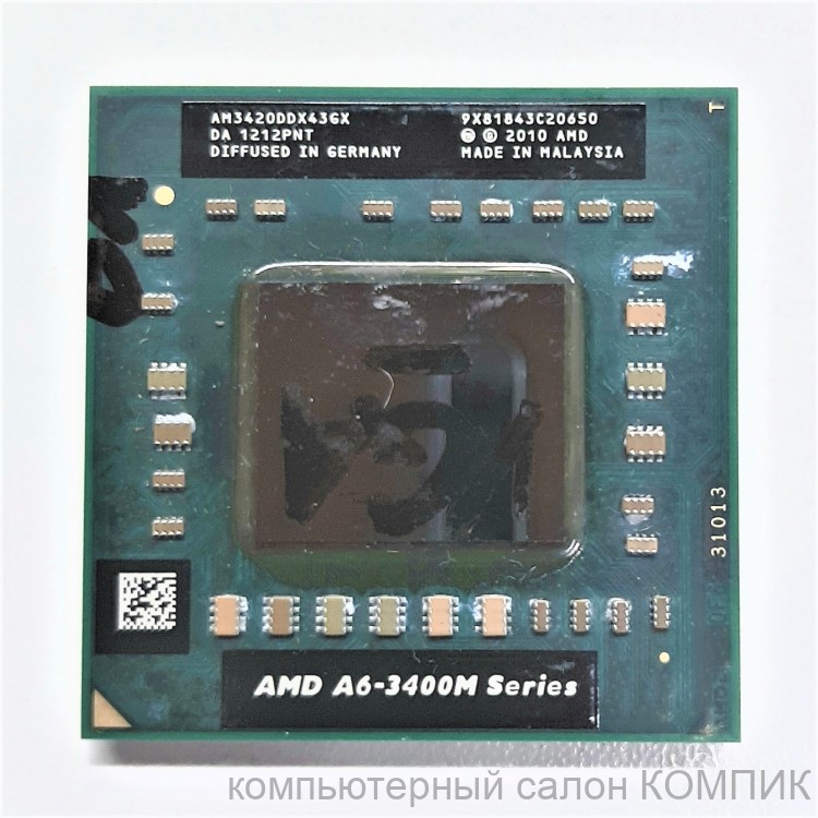 Процессор для ноутбука AMD A6-3400M 1,4 Ггц (4 ядра) б/у