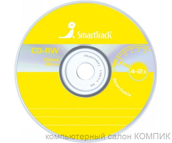 Диск CD-RW 12x 700Mb SmartTrack