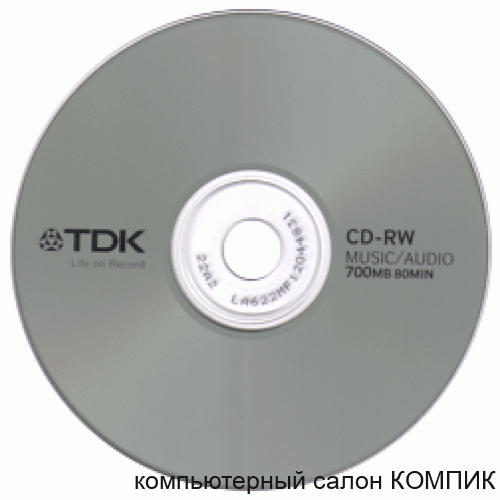 Диск CD-RW 12x 700Mb ТDK