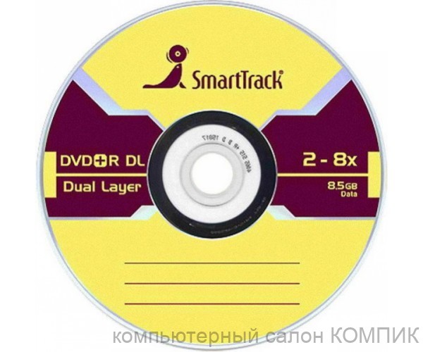 Диск DL DVD+R 8.5Gb Smart Track двухслойный