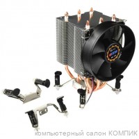 Вентилятор 1155/1156/775/АМ3/АМ2+ Soket (тепловые трубки) б/у