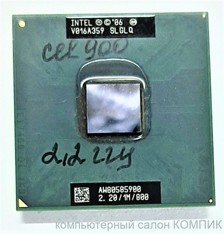 Процессор для ноутбука Celeron 900 2.2ГГц (SLGLQ) б/у