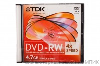 Диск DVD-RW 4х 4.7Gb TDK