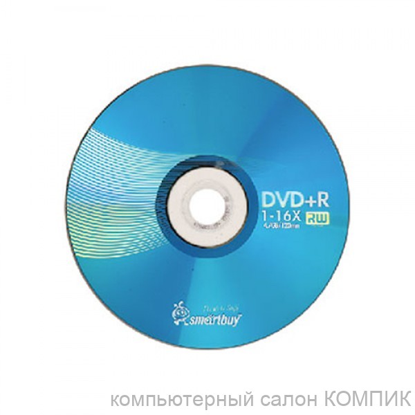 Диск DVD+R 16x 4.7Gb Smartbuy