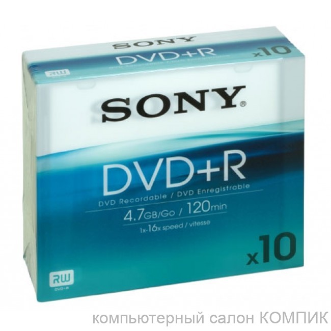 Диск DVD+R 16x 4.7Gb Sony