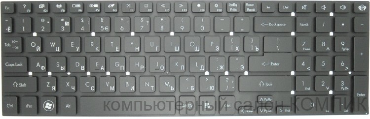 Клавиатура для ноутбука PACKARD BELL EASYNOTE LS11 TS11 LV11 TS44 TS45
