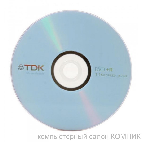 Диск DVD+R 16x 4.7Gb TDK