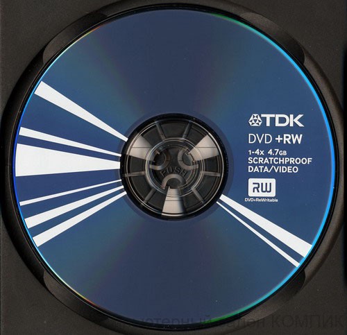 Диск DVD+RW 4x 4.7Gb TDK