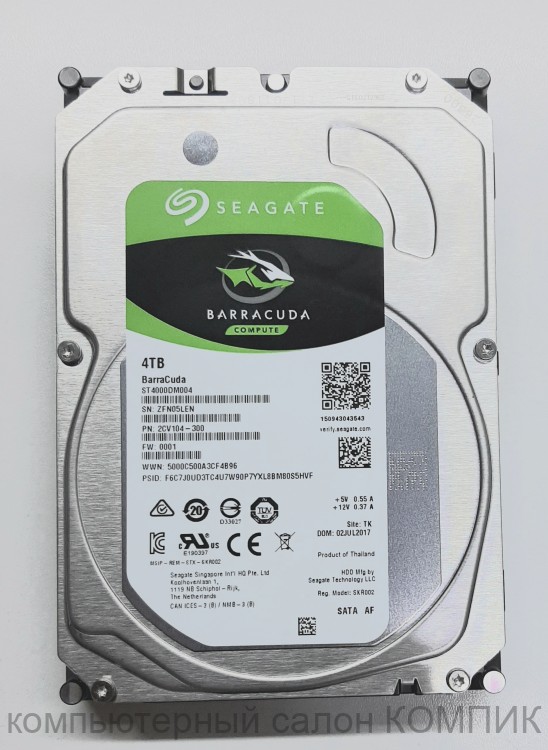 Жесткий диск SATA 4000Gb Seagate б/у