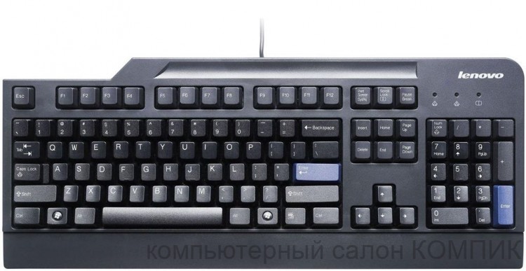 Клавиатура USB SIL 13 - W15 черная Lenovo