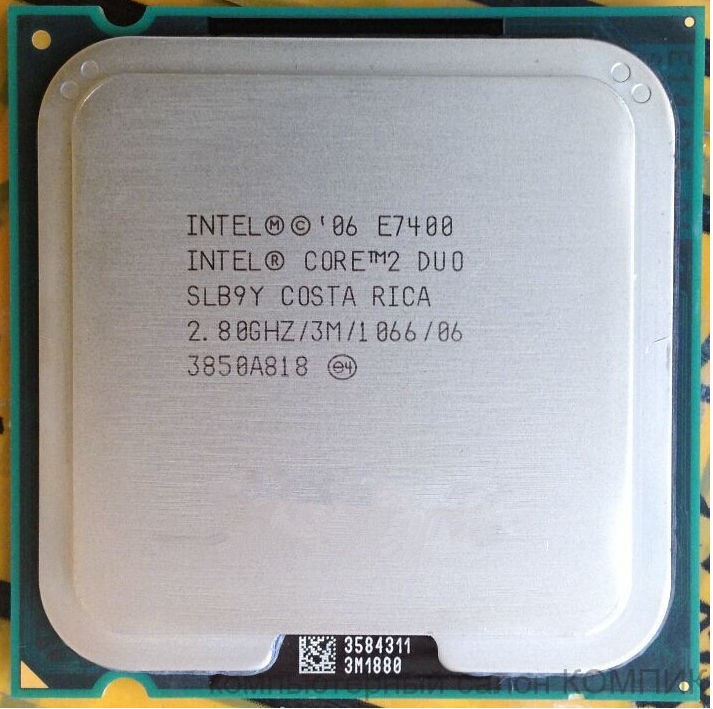 Процессор 775 Soket Core2Duo E7400 2,8/3M/1066 б/у