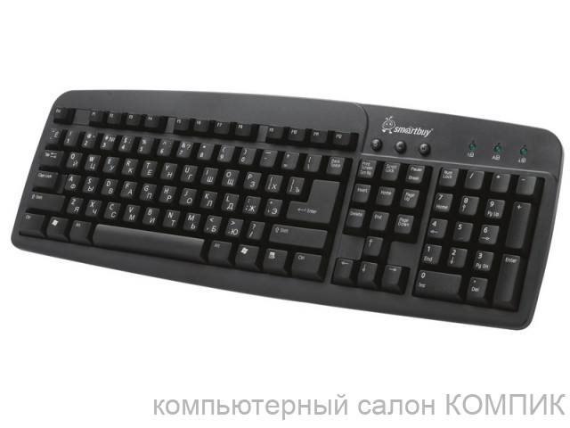 Клавиатура USB SВK-108U-K SmartTrack (черная)