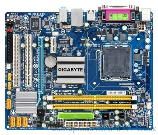 Материнская плата 775 Soket GIGABYTE GA-G41M-ES2L б/у