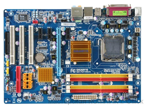 Материнская плата 775 Soket GIGABYTE GA-P31-DS3L б/у