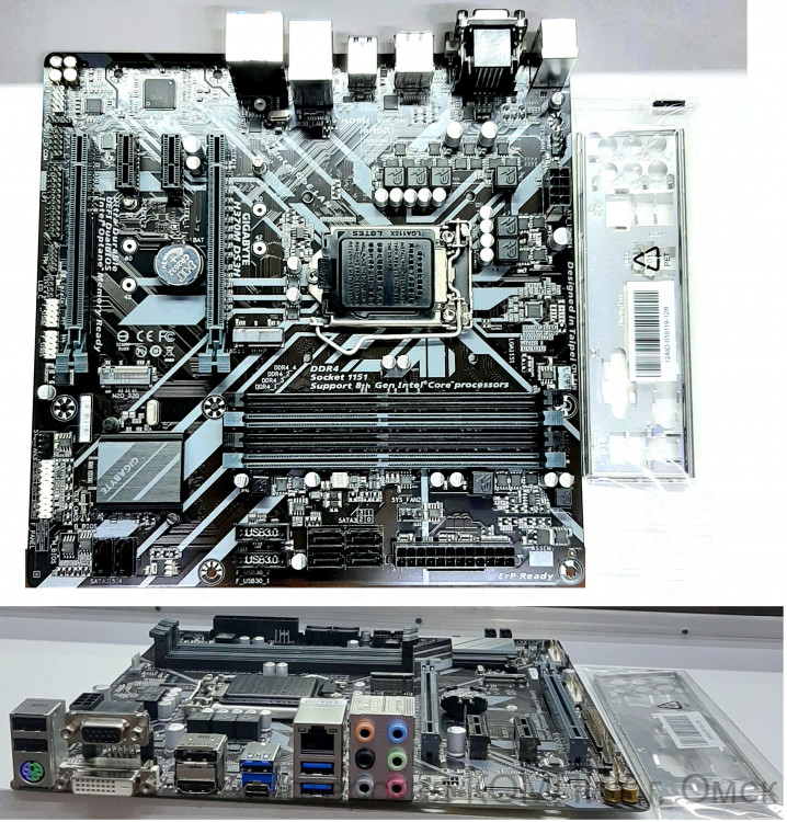 Материнская плата 1151 Soket GIGABYTE H370M DS3H б/у (Тат40+)