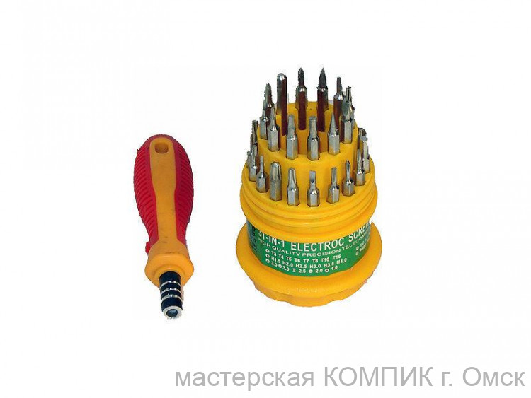Набор отверток JLY-6036 (30 насадок + ручка)