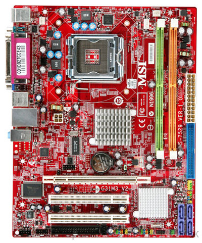 Материнская плата 775 Soket MSI G31M3 V2 б/у