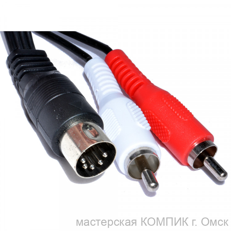 Кабель шт. Din 5pin - шт. Азия2 1м.