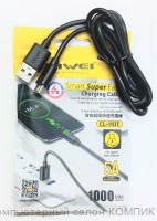 Кабель USB 2.0 штекер Type-C 1.0m Awei (5A)