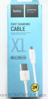 Кабель miсroUSB 5pin 1.0m Hoco X1 (2.4A)