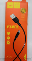 Кабель miсroUSB 5pin 1.0m Hoco X25 (2A)