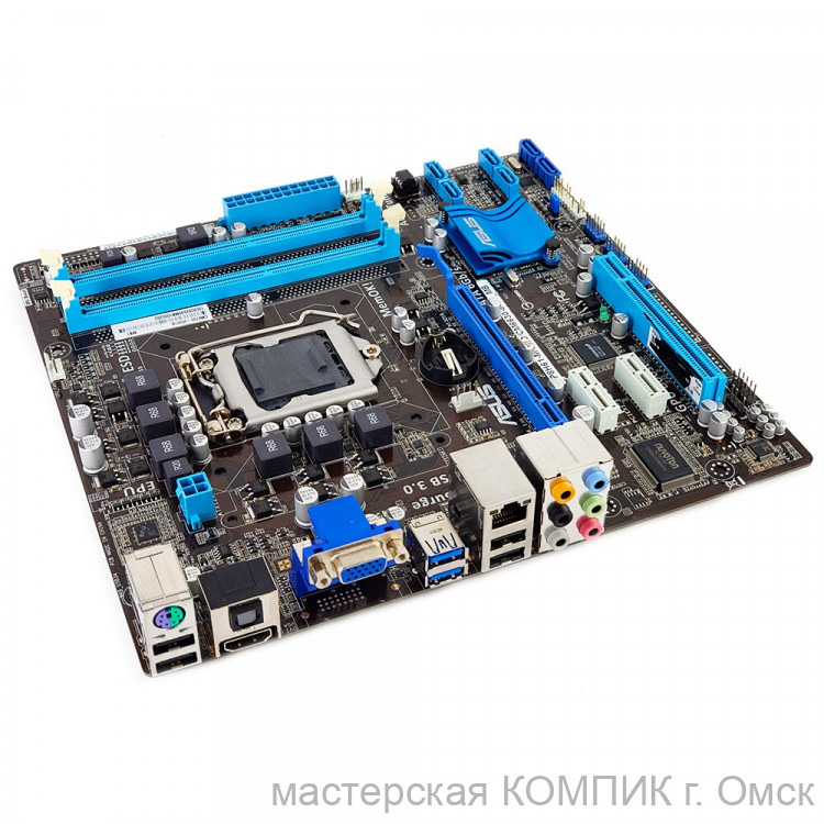 Материнская плата 1155 Soket Asus P8H61-M + I3-2105 3.1Ггц + кул б/у