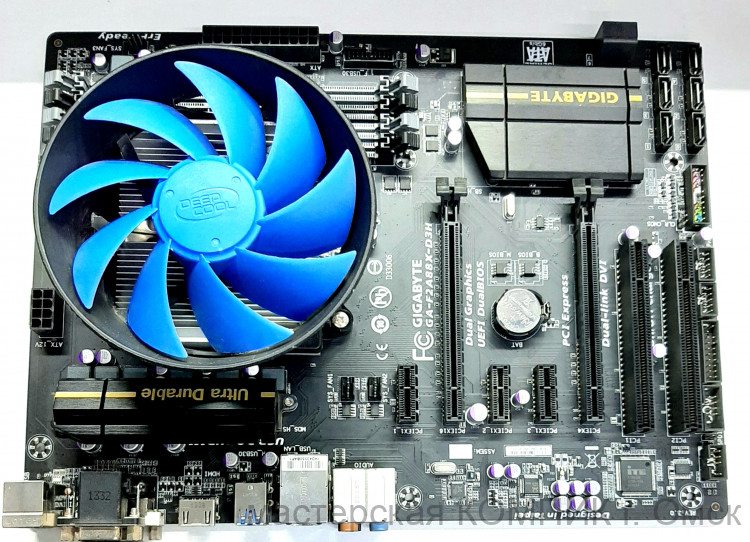 Материнская плата FM2 Soket Gigabyte GA-F2A88Х-D3H + A8-6600K 3.9 Ггц 4-х ядер. б/у