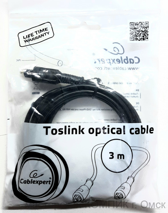Кабель оптический шт.Toslinc - шт.Toslinc 3,0м Cabelexpert