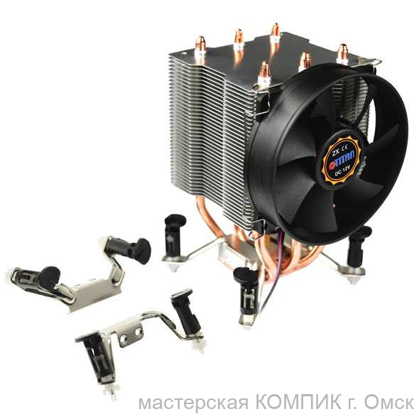 Вентилятор 1155/1156/775/АМ3/АМ2+ Soket (тепловые трубки) б/у