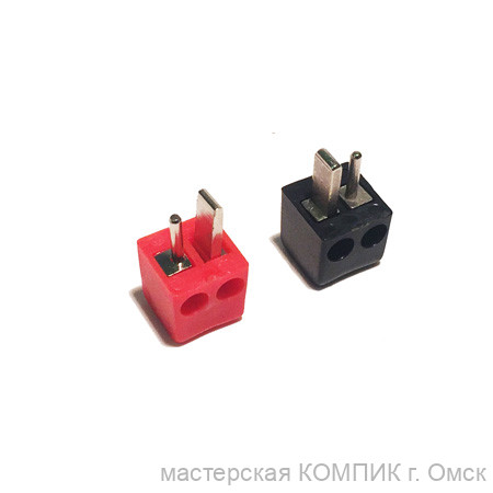 Штекер колоночный (точка-тире) под винт кубик