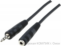 Удлинитель наушников (джек3,5 - гнездо 3,5) 1,8 м