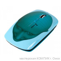 Мышь USB SmartTrack 327 зеленая с рисунком  беспроводная
