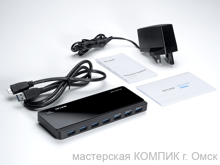 Разветвитель USB (USB 3.0) tp-link 7 портов б/у