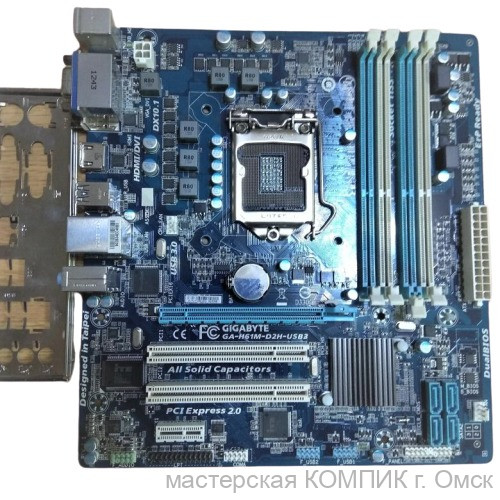 Материнская плата 1155 Soket GigaByte GA-H61M-D2H б/у