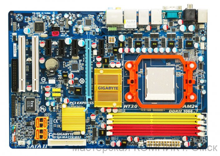 Материнская плата AM2 Soket GIGABYTE GA-MA770-DS3 б/у