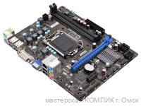 Материнская плата 1155 Soket MSI H61M-P20 б/у